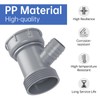 Oblectatio Dishwasher Drain Hose Adapter: Y-Shaped Kitchen Sink Strainer Connector