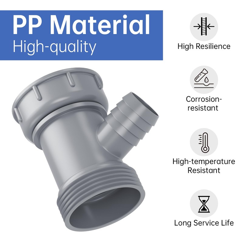 Oblectatio Dishwasher Drain Hose Adapter: Y-Shaped Kitchen Sink Strainer Connector