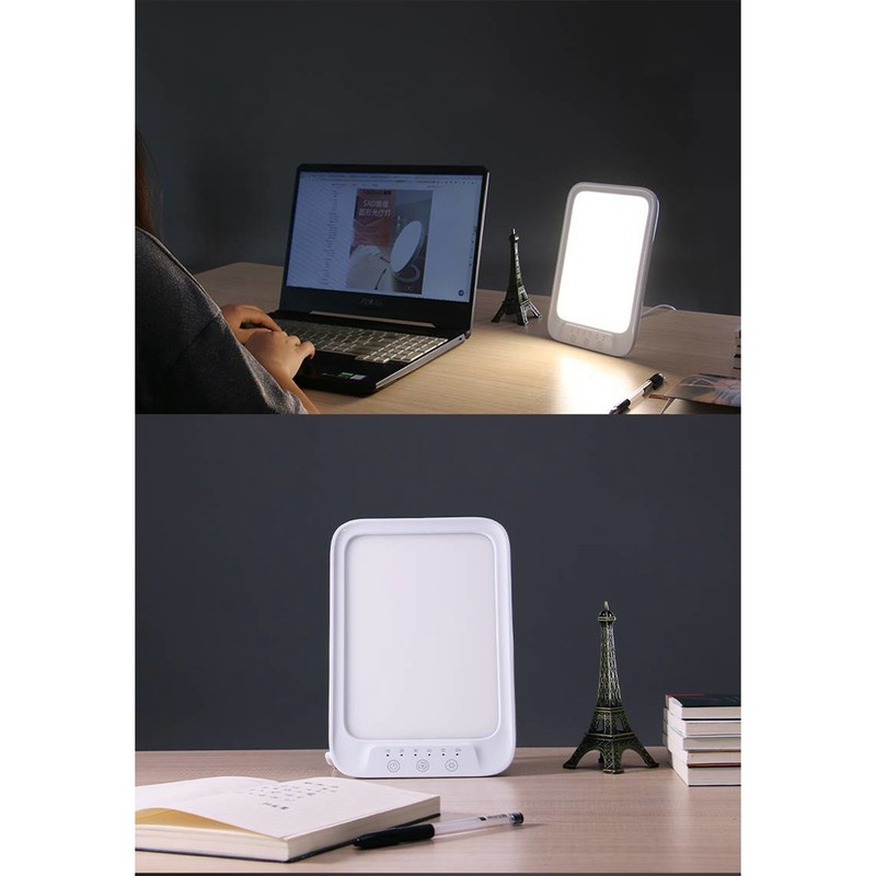 Phototherapy Lamp LED Brightness Color Temperature Adjustable Relieve Depression Timing