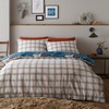 Happy Linen Company Winter Stags Blue Single Reversible Duvet Cover