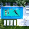 Sunrio 2025 Upgrade 72''*72'' Giant Inflatable Floating Mat Pool Float