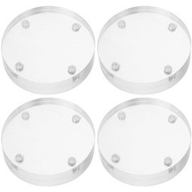 ULTECHNOVO 4Pcs Round Magnetic Discs for Photo Display Mini Picture Frame Magnets Decorative Magnets for Home Decor Magnetic Photo Holders Picture Frame Ornaments