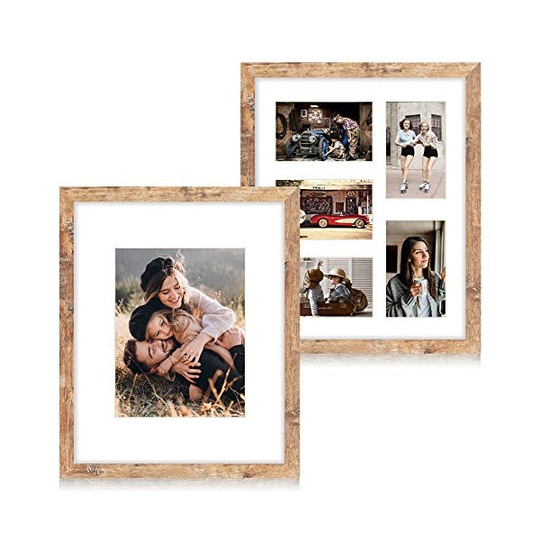 iRahmen 2 Pack 11x14 Rustic Picture Framesï¼Each Frame with 2