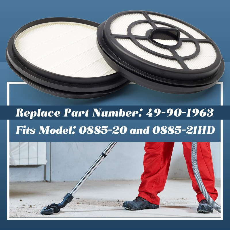 Esttlamer 49-90-1963 Replacement Filter 2 Pack Compatible with Milwaukee M18