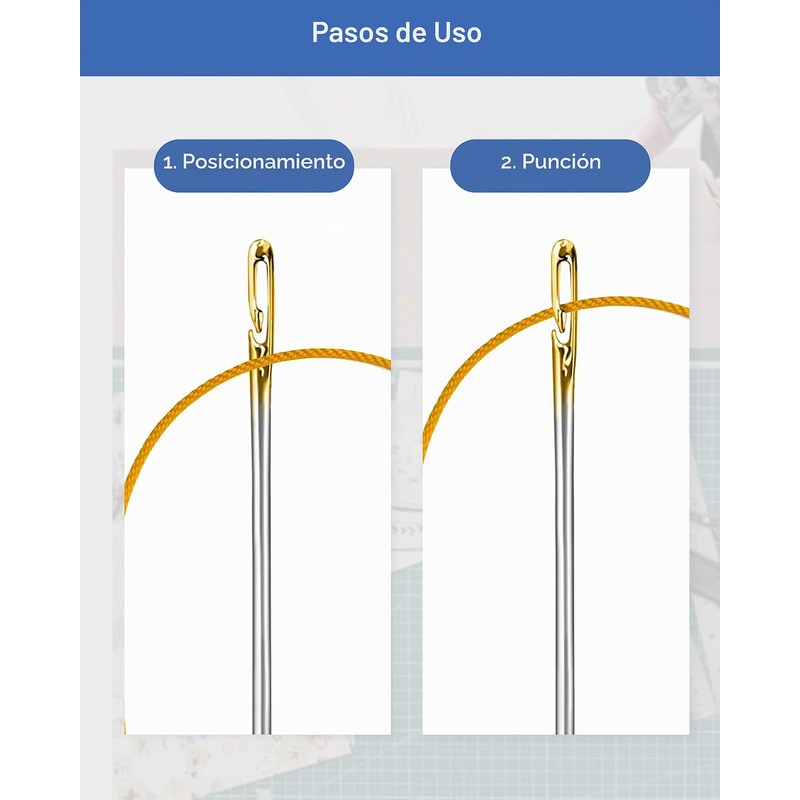 Agujas de coser autorroscantes CHAFFIT 48 pcs – 3 tamaños