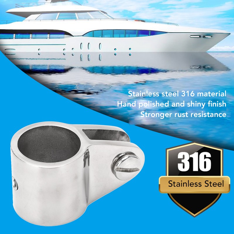 2PCS Bimini Top Jaw Slides 316 Stainless Steel Removable Hinged
