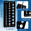 Stainless Steel Drill Gauge - 29-Holes Standard Metric Size, 1/16