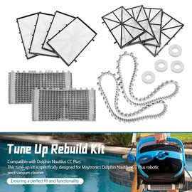 NAJING Tune up Rebuild Kit Fit for Dolphin Nautilus CC Plus Robotic Pool Cleaner, Includes 9991433-R4 Ultra Fine Filter Panels, 6101641-R2 Brushes, 6101611-R4 Climbing Rings, 9985006-R2 Tracks