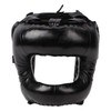 Boxing Headgear Black Head Guard Large Full Coverage PU Shock