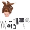 Hair Mannequin Head Hairdressing Styling Training Braiding Practice Doll Head