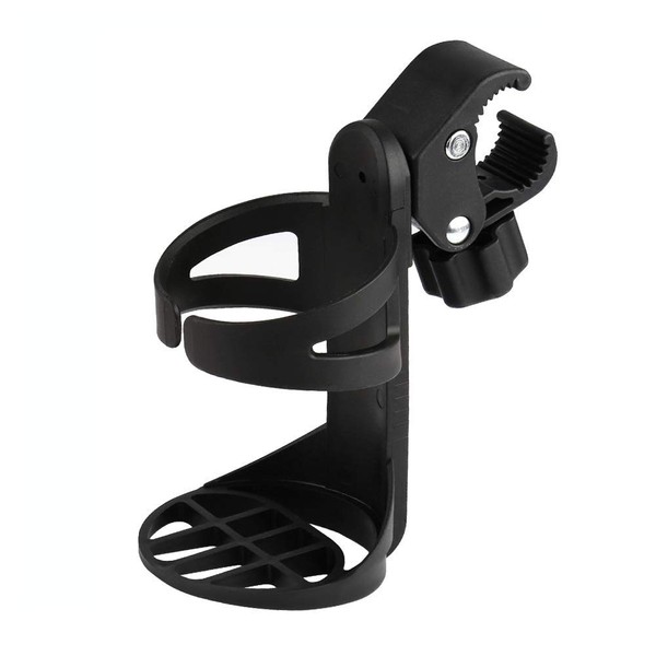 QNFY Universal Drink Cup Holder with 360 Degree Rotation Cup Holder for Bicycles, Strollers, Wheelchair, Walker, Electric Scooter (Large)