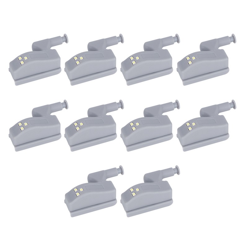 10Set Hinge LED Sensor Light Set Home Cabinet Cupboard Closet