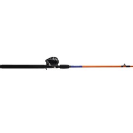 Shakespeare Catch More Fish Catfish Spincast Fishing Rod and Reel Combo, 6.5' Medium Heavy, Right Handed, 14lb Line, Includes Berkley Gulp! Catfish Chunks, Tackle & Tackle Box