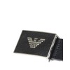 Emporio Armani Mens Plaque Belt Black Large