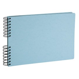 Exacompta - Ref 16540E - Aquarel Collection - Photo Album - 32 x 22cm, Spiral Bound, 50 Black Thick Card Pages, Laminated Cover - Assorted Pastel Colours