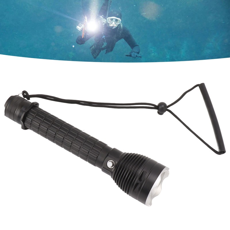 Diving Flashlight 3200 Lm IPX8 Waterproof Aluminum Alloy 3 Lighting