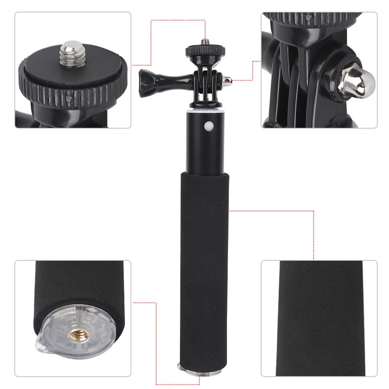 Action Camera Selfie Stretchable Extension Pole for Gopro/DJI OSMO/XiaoYi/SJCAM