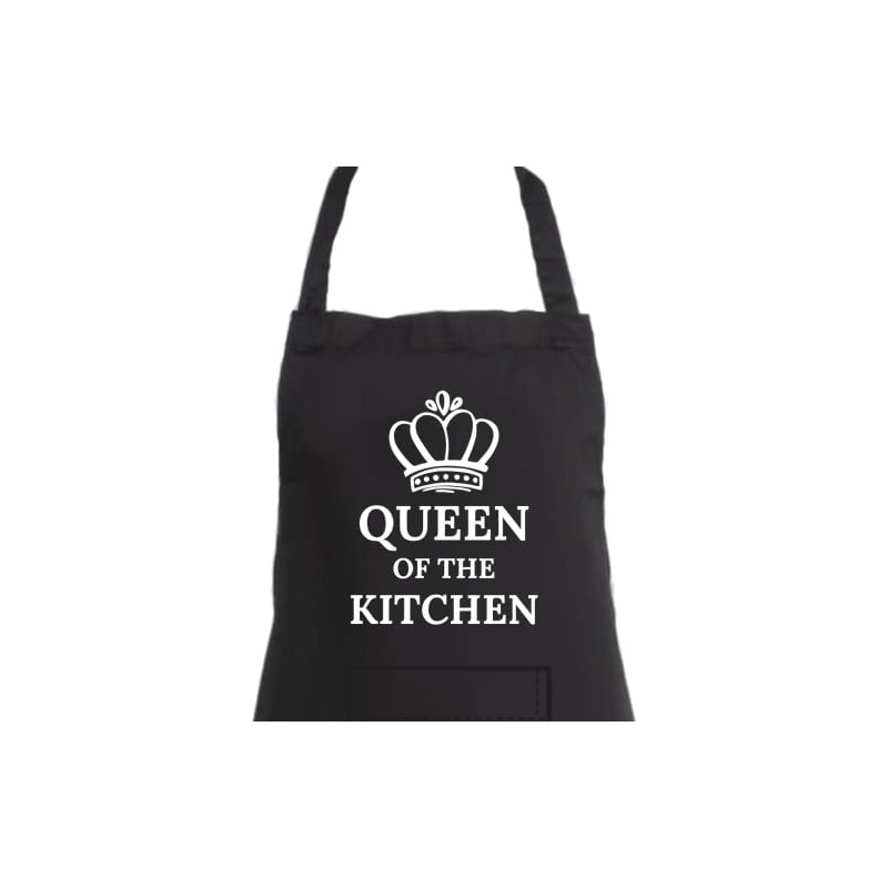Second Ave Women's Queen of The Kitchen Black Apron Baking