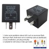 HaeKap 3-Pin 12V Flasher Relay Fix Light LED Lamp Turn