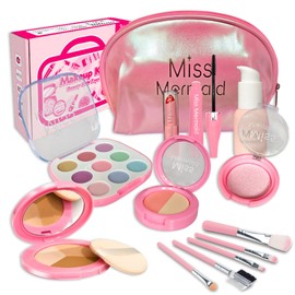 OTONOPI Makeup Set, Toys, Cosmetic Set, Cosmetic Toys, Colorless, 14 Pieces, Girls, Pretend Play, Fashionable, Birthday, Christmas Gift, 6, 7, 8, 9, 10, 11, 12 Years Old