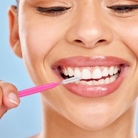 Healvian 100 Piezas Cepillos Interdentales PortáTiles Para Ortodoncias,Cepillos De Interdentales,Palillos dentals Para Limpieza Bucal Y Cuidado