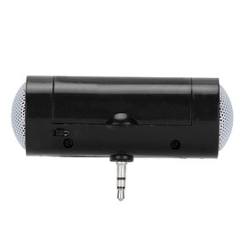 Portable Mini Speaker for Mobile Phones and Tablets, Clear Sound, Compact Design with 3.5mm Jack Stereo (Black)
