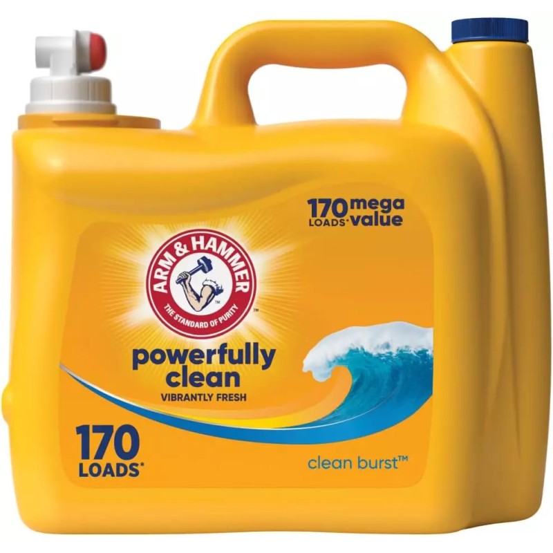 Arm & Hammer Clean Burst, 170 Loads Liquid Laundry Detergent,