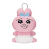Pathetic Expressions, Bunny, Attached to Bag, Plush, Approx. 3.9 inches