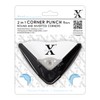 Xcut 5 mm 2-in-1 Corner Punch, Black/White