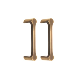 Infinity Decor Pack of 2 Antique Brass Tulip Cabinet Door Pull Handles 118mm - Interior Drawers Kitchen Cupboard Pulls