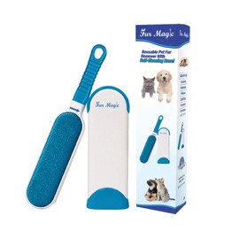 Fur Magic Fur Magic Pet Hair Remover Lint Brush With Self-Cleaning Base, Reusable Fluff Remover for Clothes, Double-Sided Fur Cleaner for Dog and Cat