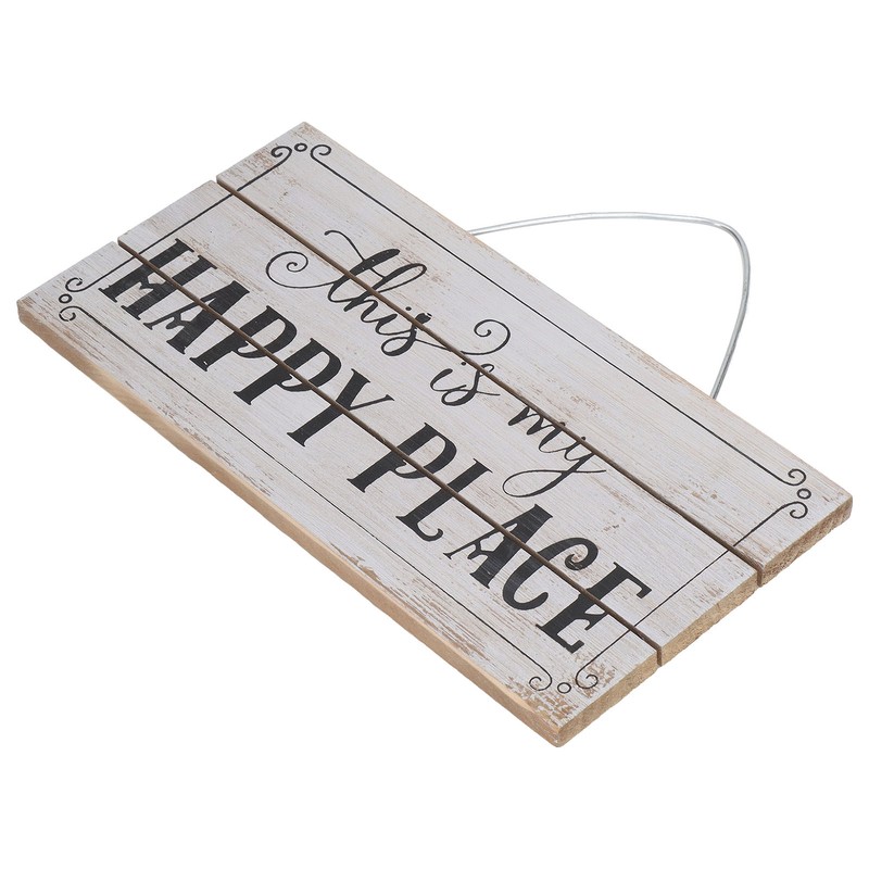 Decorative Wooden Sign Novel Waterproof Table Sign Hanging Decoration with