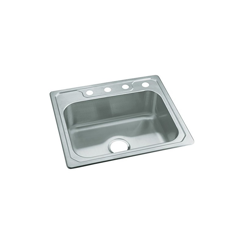 STERLING 14631-4-NA Middleton 25-inch by 22-inch Top-mount Single Bowl Kitchen