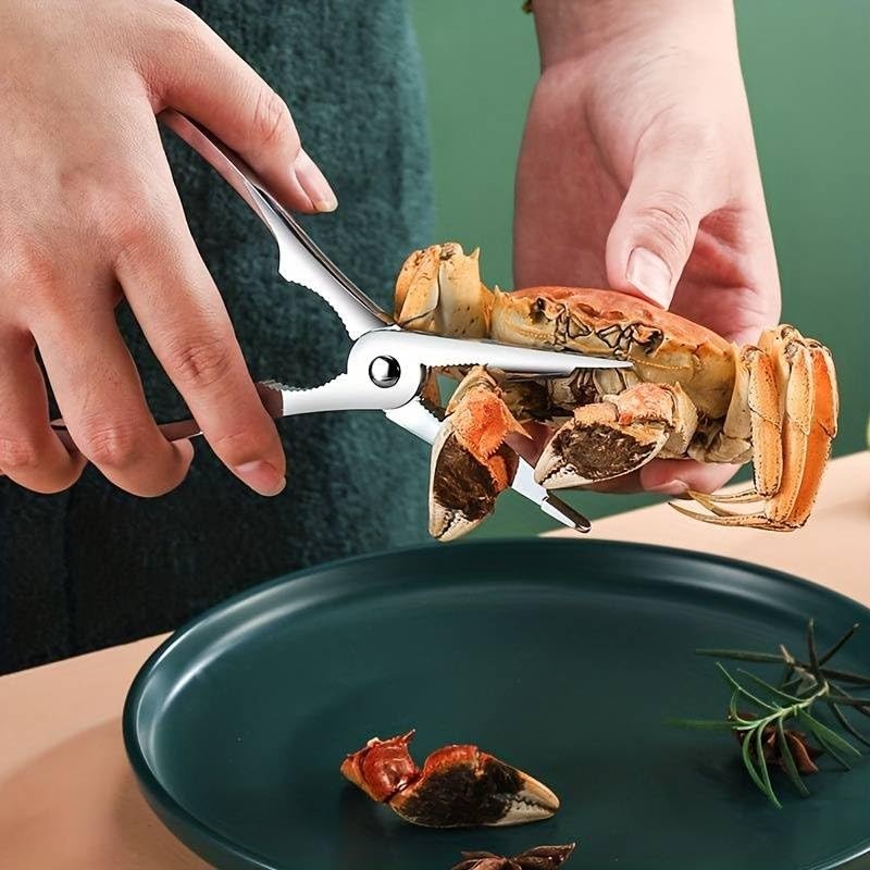 CHEFZOCO Seafood Tongs and Fork Seafood Tools Tongs and Fork