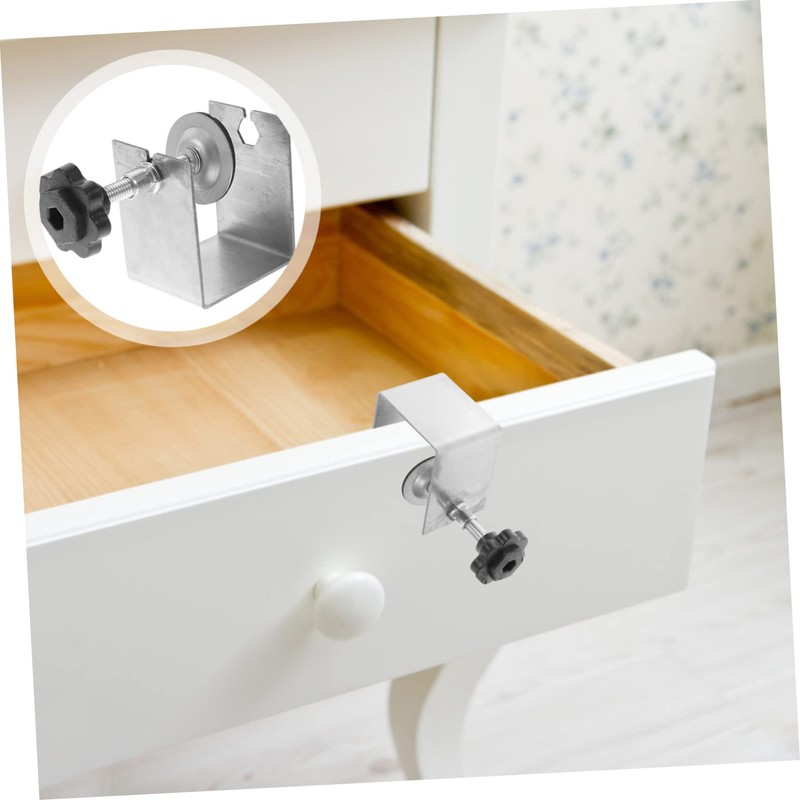 Operitacx 4Pcs C Clamp Drawer Front Installation Clamps Heavy Duty