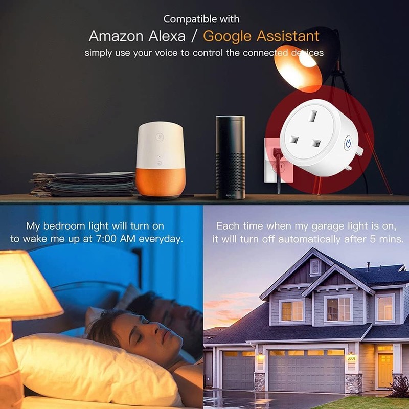 UseeLink Matter Smart Plug,WiFi Outlet Works with Alexa,HomeKit Google,Home,IFTTT,SmartThings,Wireless Smart