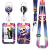FOSDICK Lanyard with Card Holder, Skeleton Lanyard Card Holder, ID
