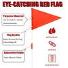 YUZHEDM Pack of 3 Reflective Bicycle Flag Bicycle Safety Flags
