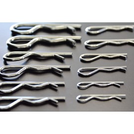 Swordfish 30110 100 Piece Larger Size Zinc Plated Steel Hitch Pin Assortment