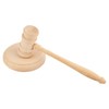 RP Remarkable Power, Gavel and Block Set Wooden Handcrafted Judge