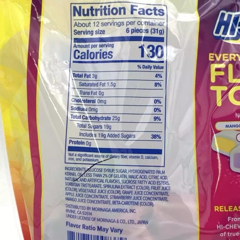 Morinaga Hi-Chew Candy Mango, Grape, Green Apple, Strawberry Mix 12.7oz/(360g)