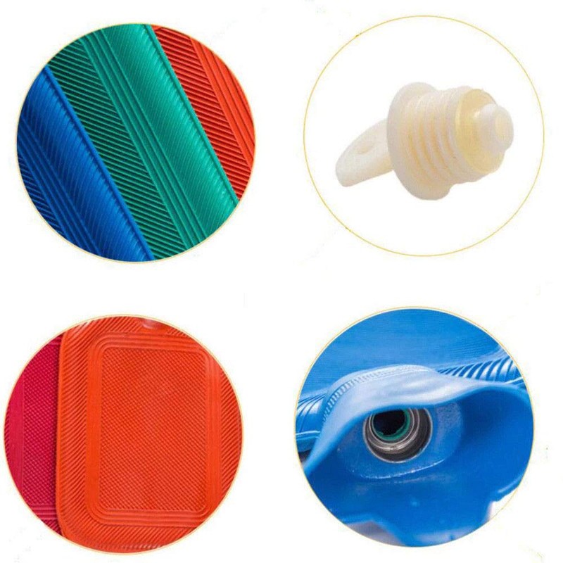 Manual Hot Water Bottle Natural Rubber Durable Bag for Hot