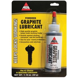 AGS Automotive Solutions Powdered Graphite Lubricant, Greaseless, Odorless - 1.13 ounces, 32 grams, Dry Graphite Lubrication, Ideal for Trigger Mechanisms, Fishing Reels, and more