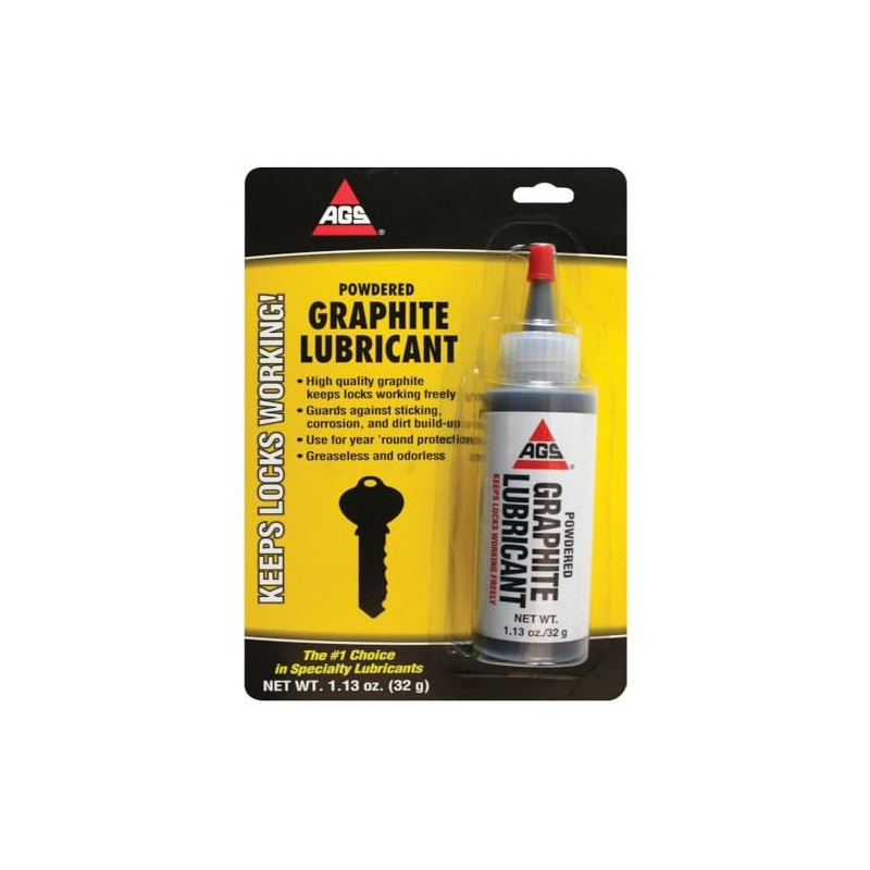 AGS Automotive Solutions Powdered Graphite Lubricant, Greaseless, Odorless - 1.13