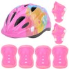 7pcs Kids Skating Bike Protective Gear Set Safety Helmet Knee