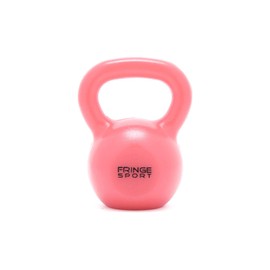 FringeSport Mini Plastic Novelty Kettlebells (Assorted Colors) - Weightlifting Athlete Gift, Paper Weights, Novelty (Pink)