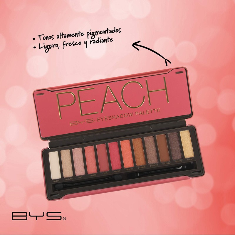 Bys Cosmetics Paleta 12 Sombras Opacas y Metalicas, Roba Miradas,