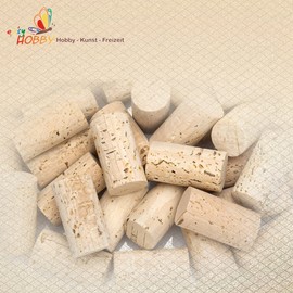 SMITS 500 g craft corks, unprinted natural corks (cylindrical corks and champagne corks)