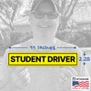Stickios Non-Magnetic Student Driver Stickers - Removable Vinyl Decals for