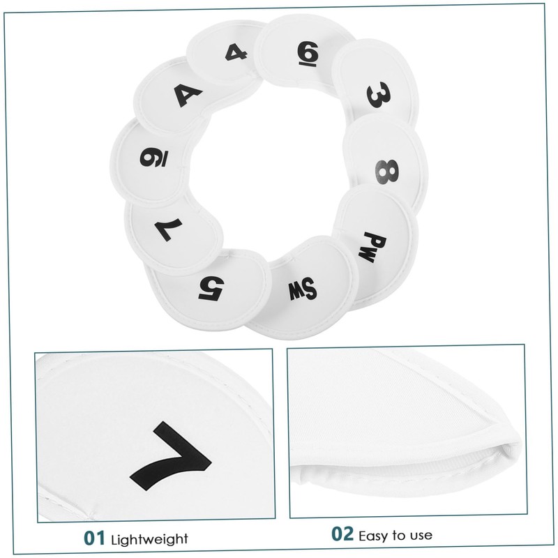 SUPVOX 10pcs Golf Covers Portable Protectors for Wear Cloth Easy